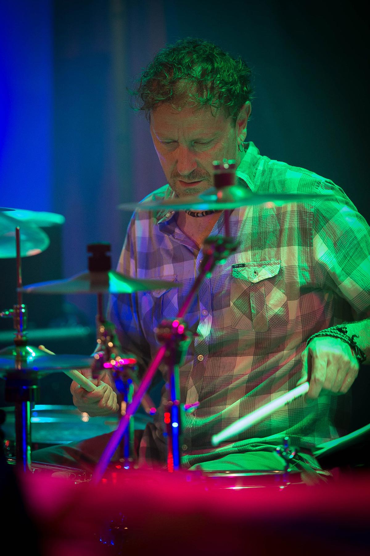 Sebi Ackermann am Schlagzeug